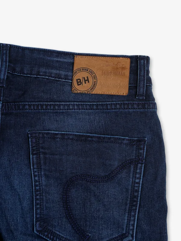 Being Human navy washed skinny jeans