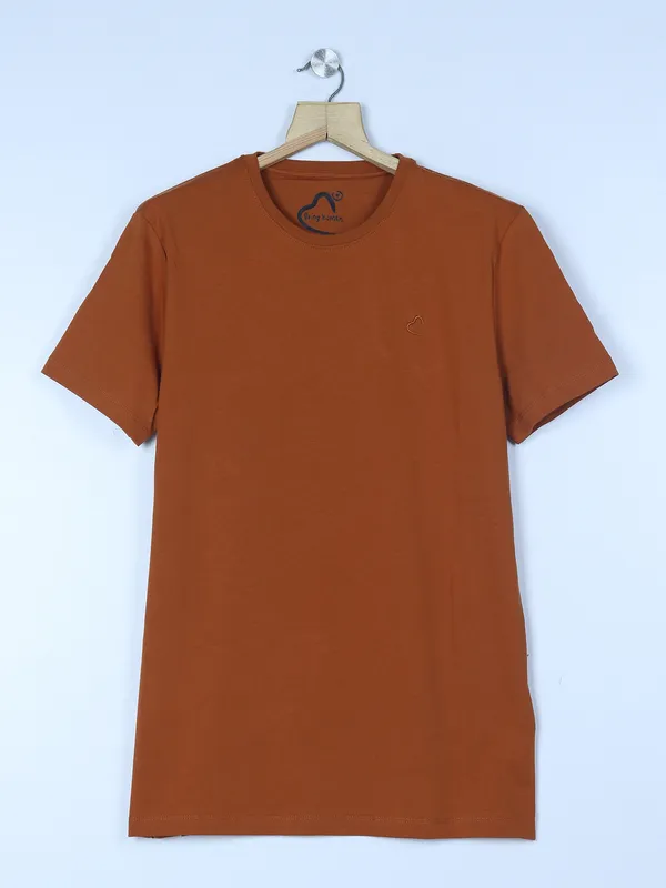 Being Human plain brown cotton t shirt