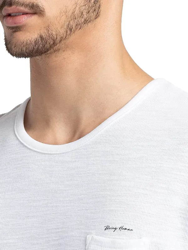 Being Human plain casual t shirt in white
