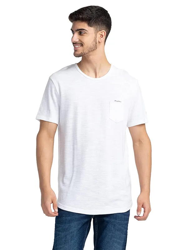 Being Human plain casual t shirt in white