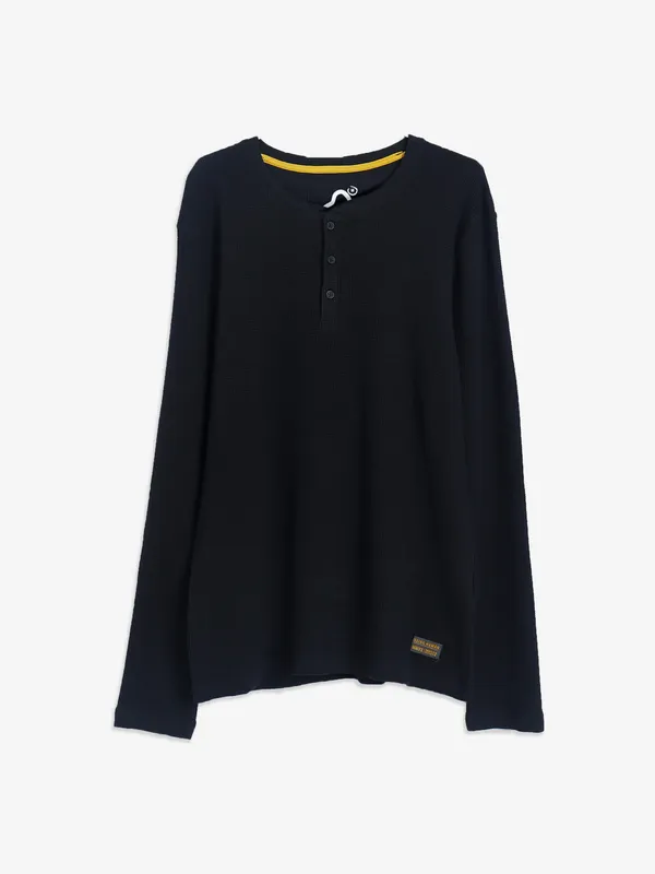 Being Human plain knitted black t shirt