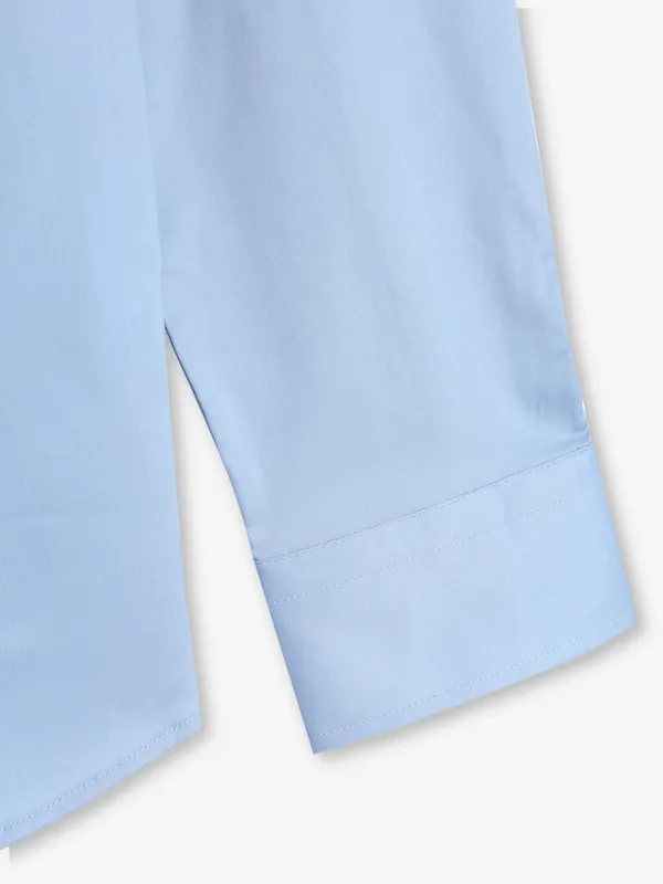 BEING HUMAN plain sky blue shirt