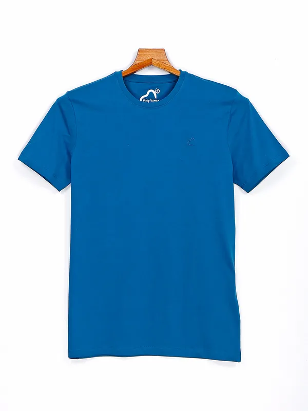 Being Human plain teal blue cotton t shirt