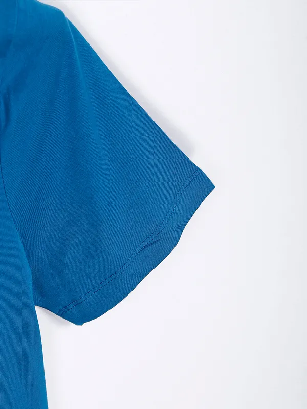 Being Human plain teal blue cotton t shirt
