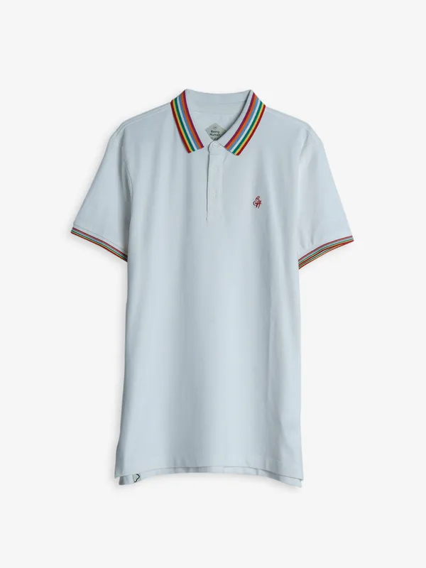 Being Human plain white polo t shirt