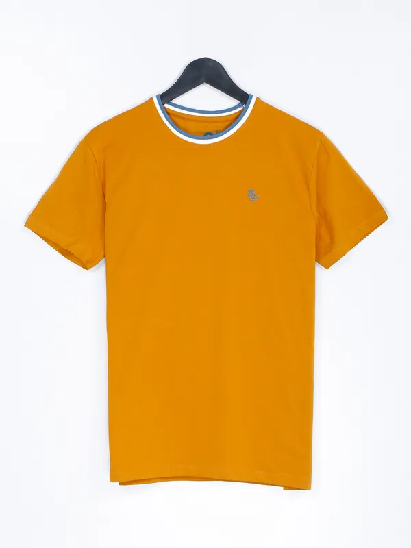 Being Human printed mustard yellow t shirt