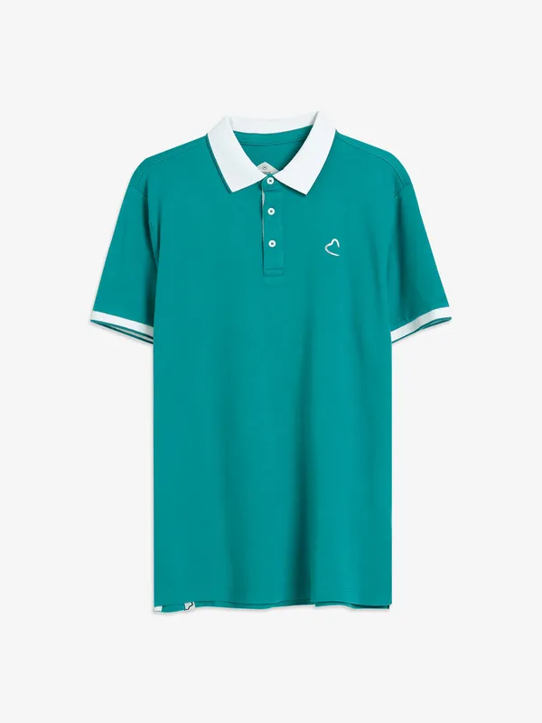 Being Human rama green cotton plain t shirt