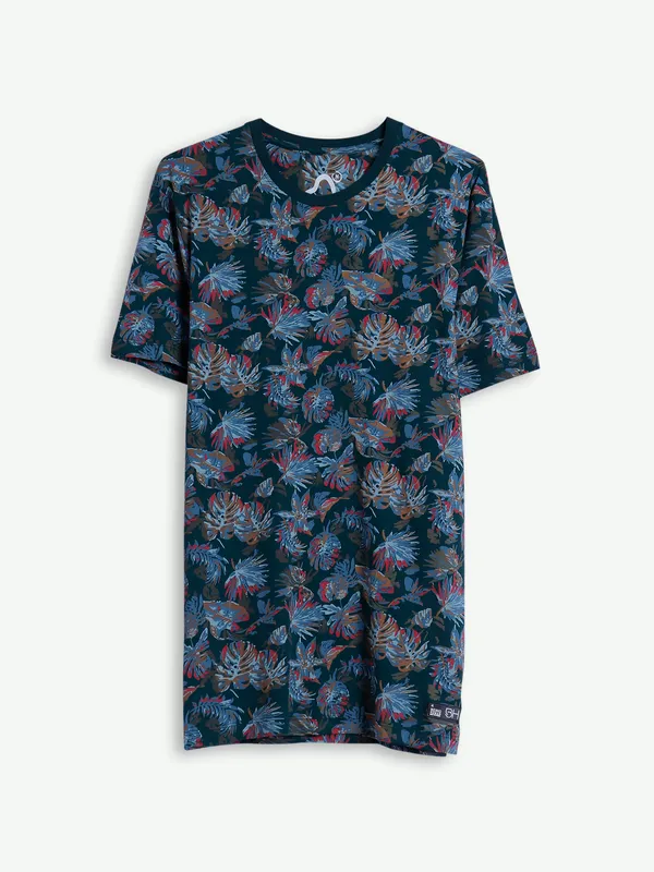 Being Human rama green cotton printed t shirt