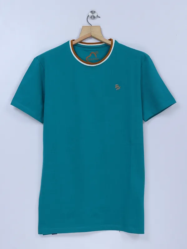 Being Human rama green plain polo t shirt