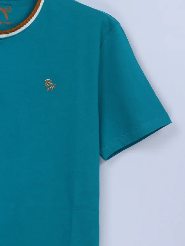 Being Human rama green plain polo t shirt