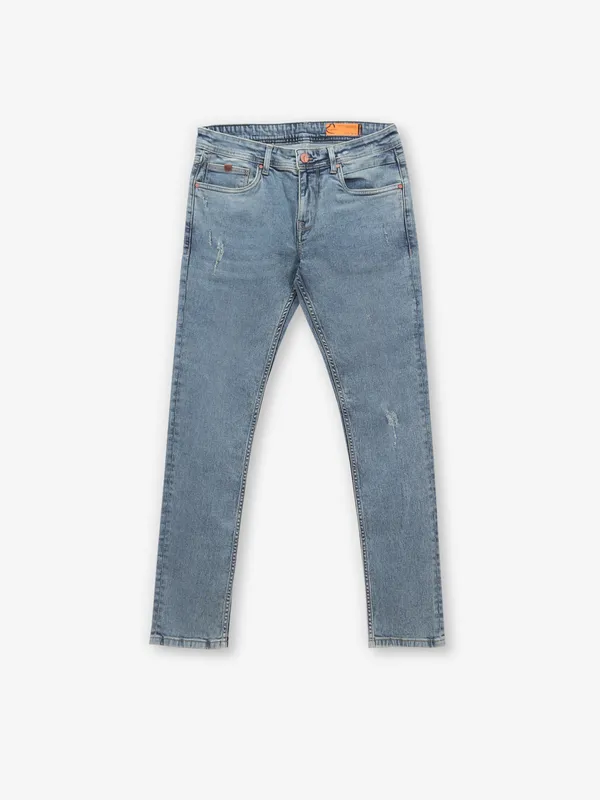 BEING HUMAN ripped denim blue jeans