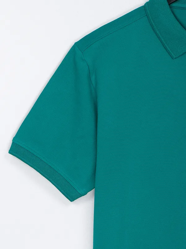 Being Human teal green cotton t shirt