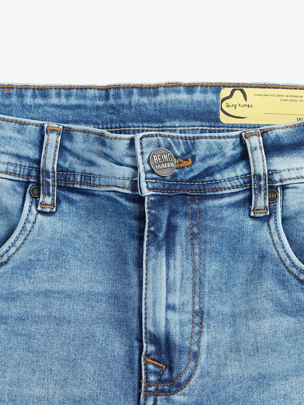 Being Human sky blue washed jeans
