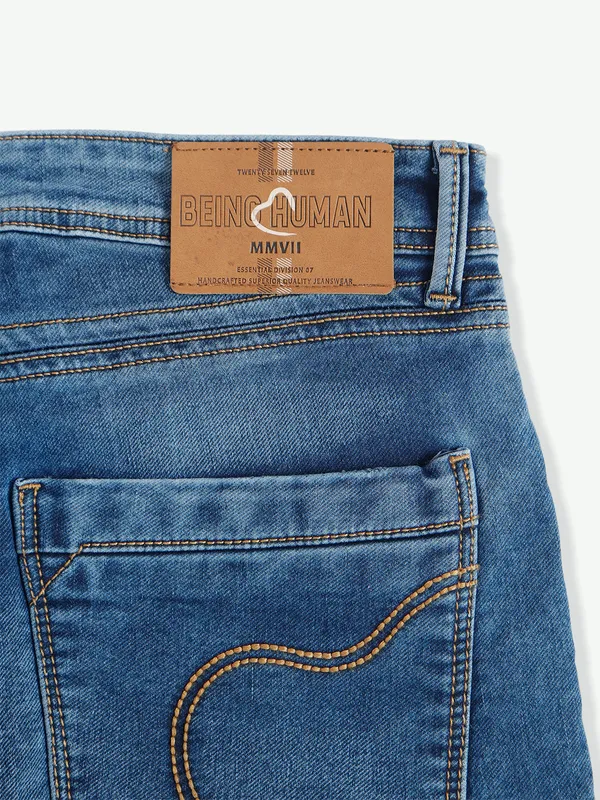 Being Human slim fit blue jeans in washed