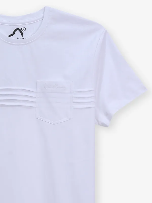 BEING HUMAN slim fit cotton white shirt