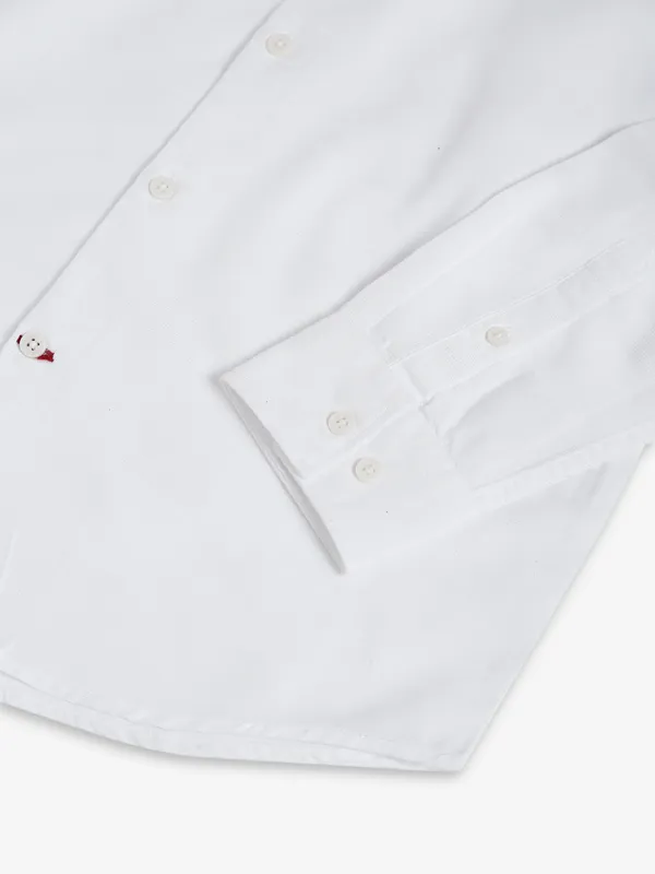 Being Human slim fit plain white shirt
