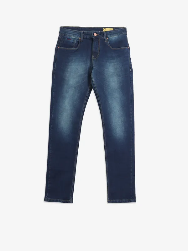BEING HUMAN washed blue denim jeans