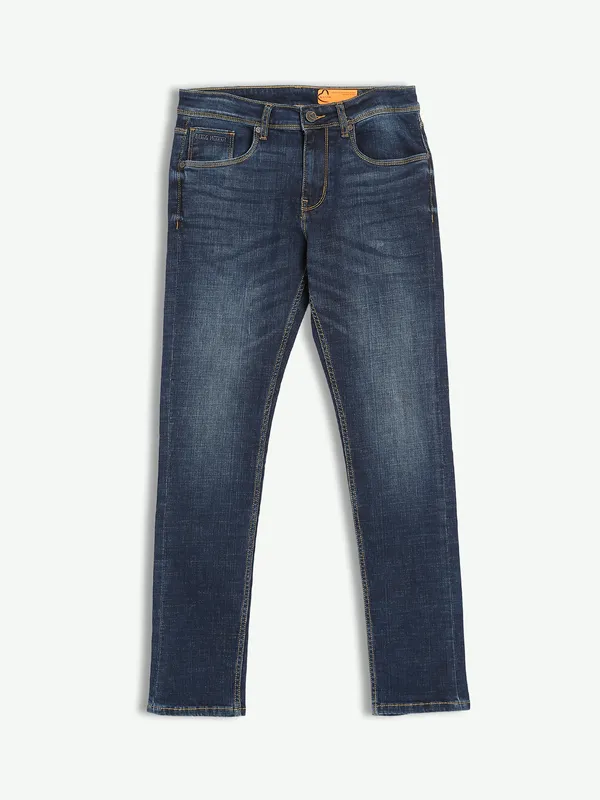 Being Human washed dark blue jeans