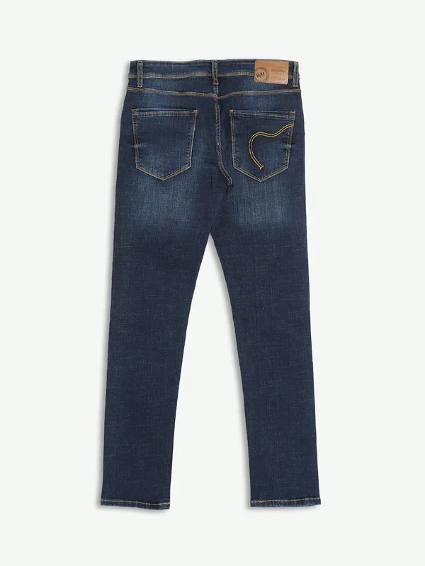 Being Human washed dark blue jeans