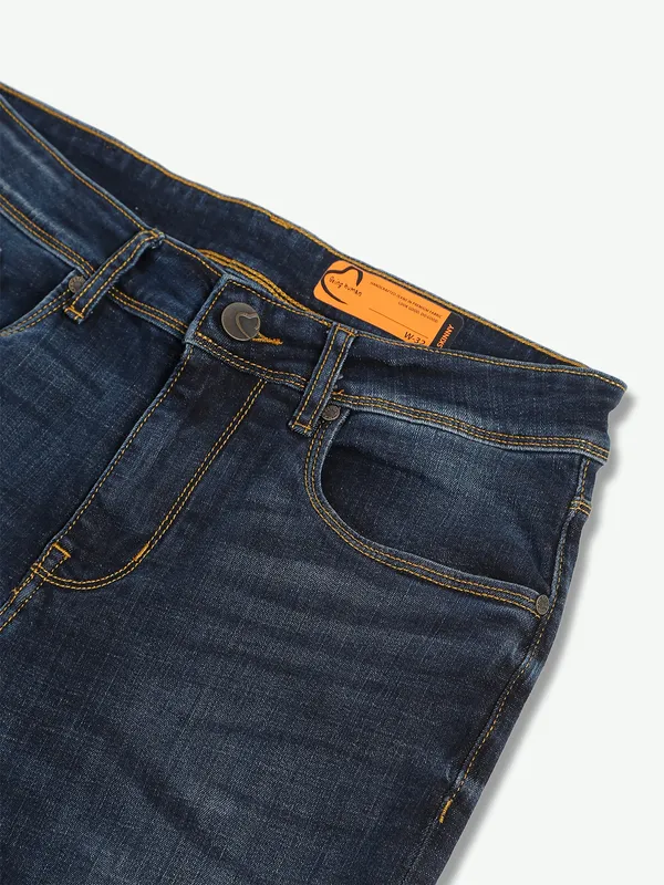 Being Human washed dark blue jeans