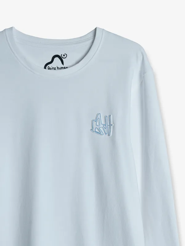 Being Human white cotton full sleeves t shirt