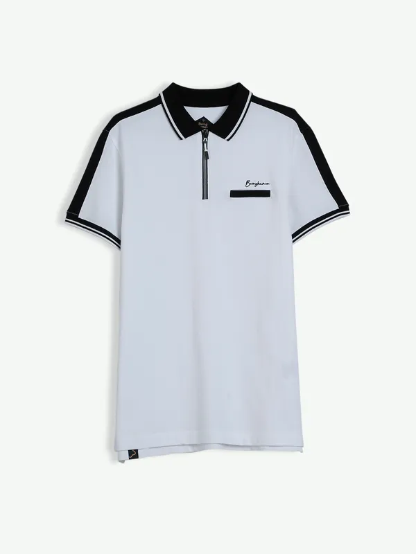 Being Human white plain cotton t shirt