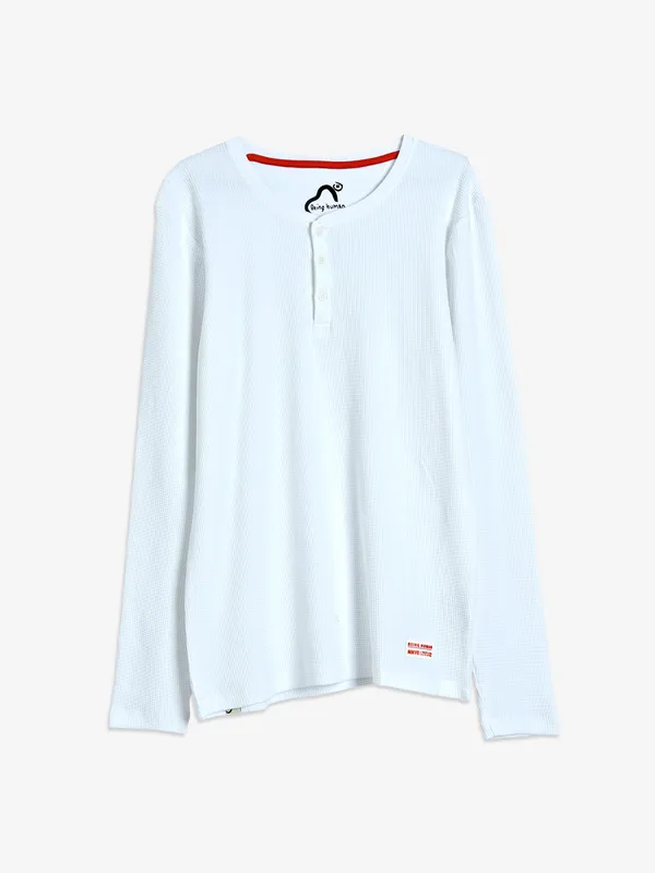 Being Human white plain t shirt
