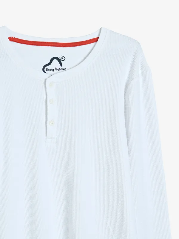 Being Human white plain t shirt