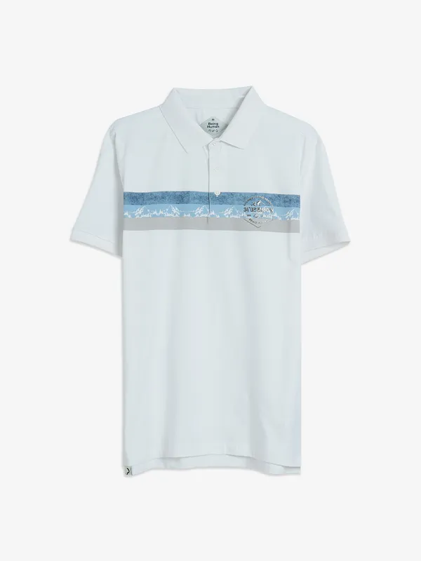 Being Human white polo t shirt