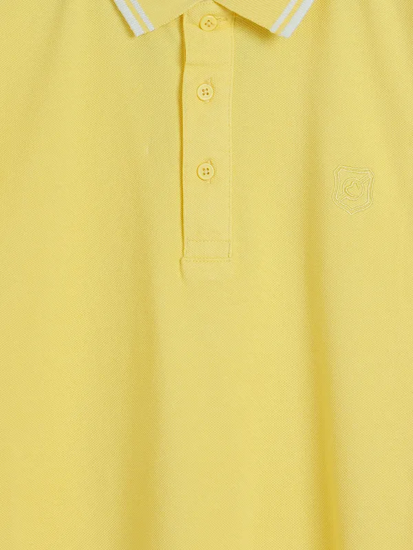 Being Human yellow polo t shirt