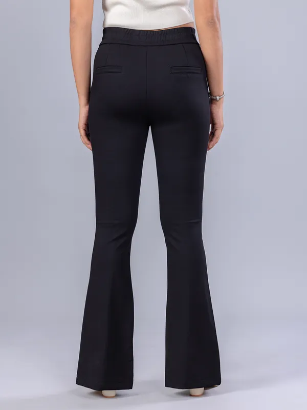 Black lycra casual wear women pant