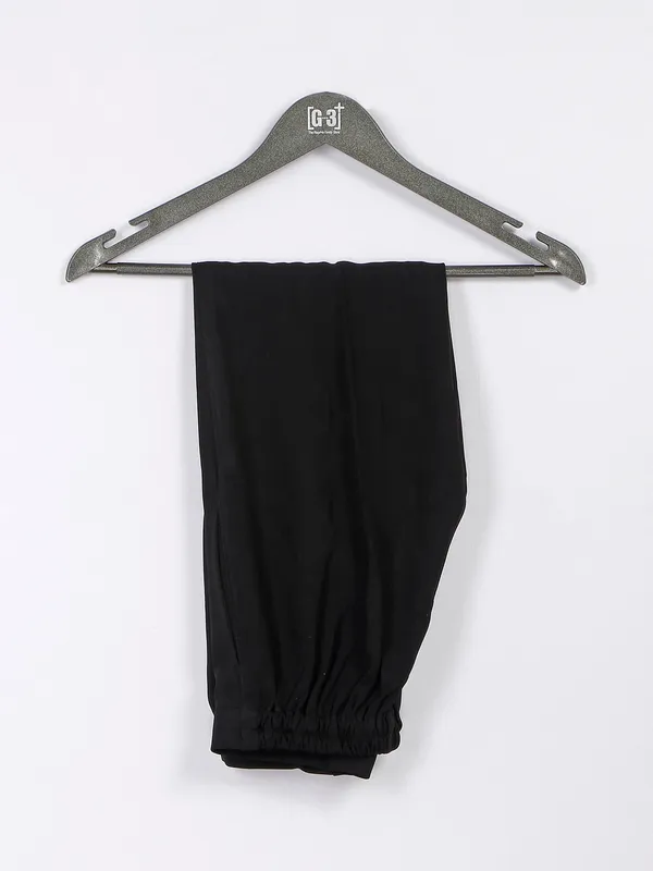 Black reception wear terry rayon indo western