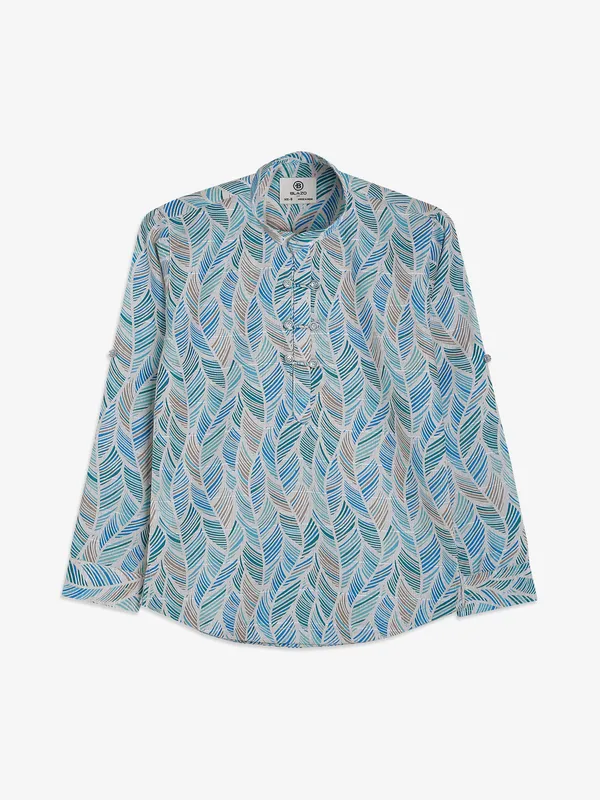 Blazo blue printed shirt