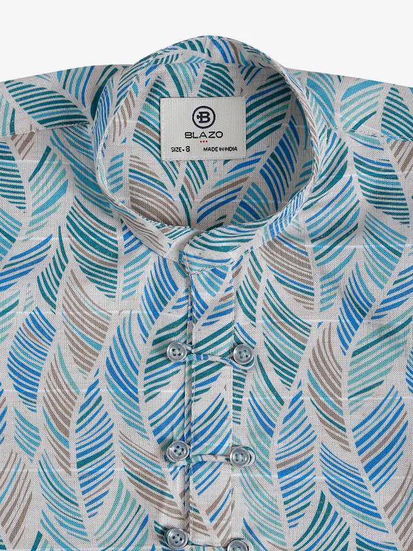 Blazo blue printed shirt