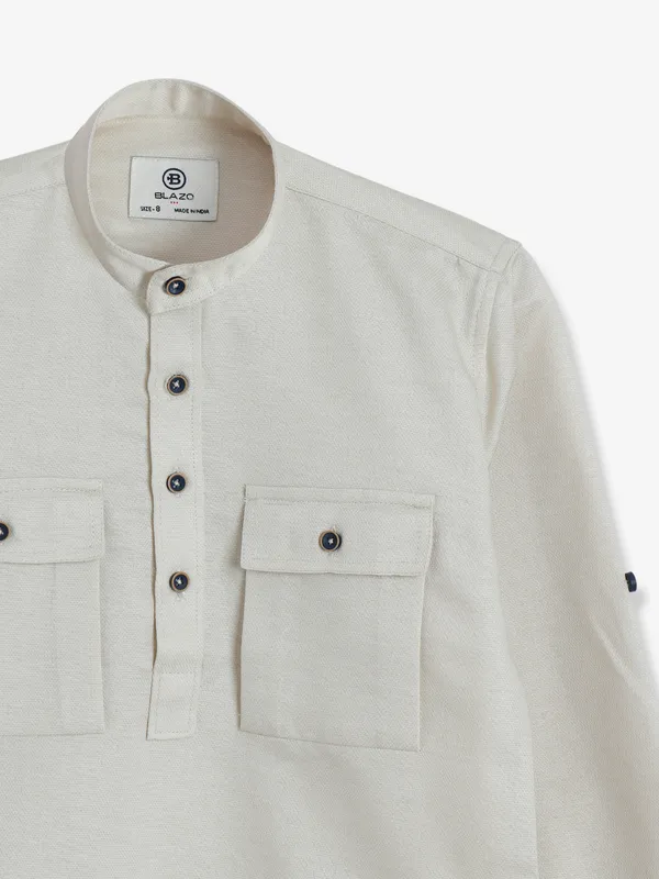 Blazo cotton beige shirt