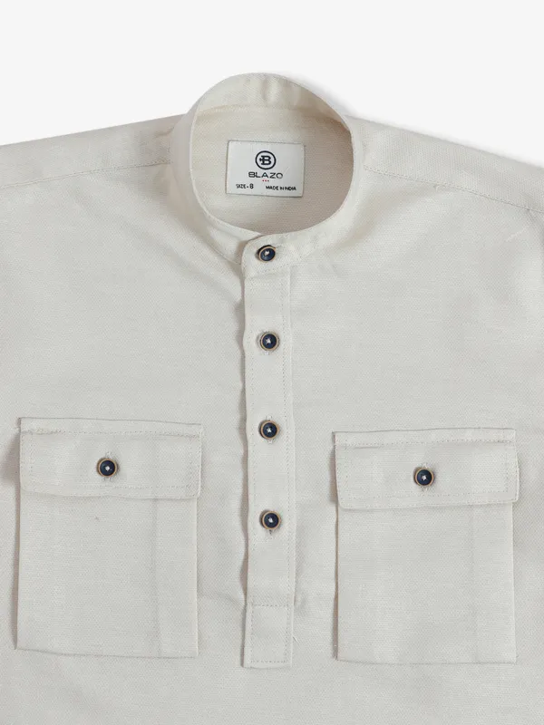 Blazo cotton beige shirt