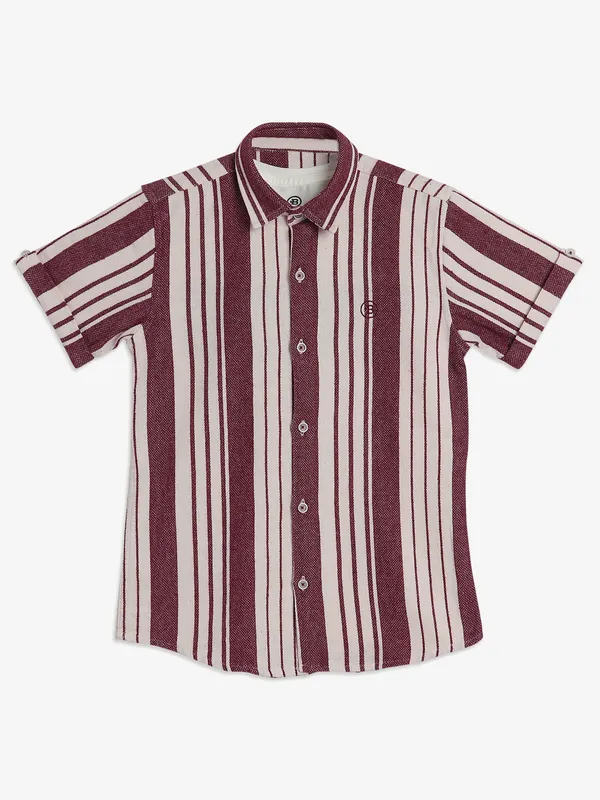 Blazo cotton maroon shirt