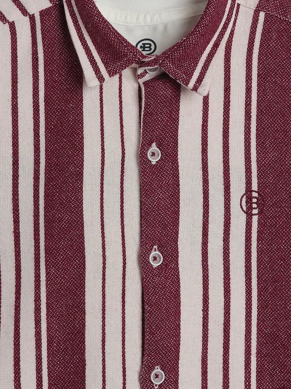 Blazo cotton maroon shirt