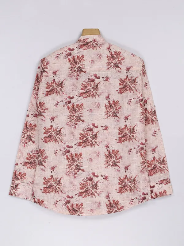 Blazo kurta style onion pink cotton shirt