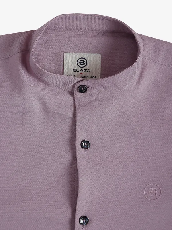 Blazo mauve purple plain shirt