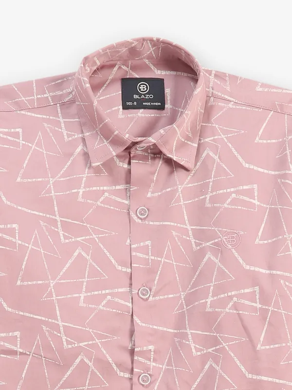 BLAZO onion pink cotton shirt