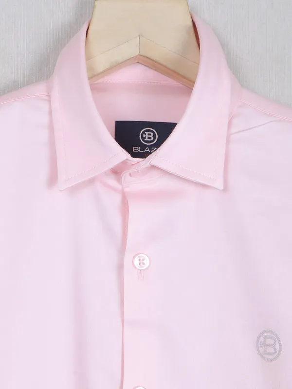 Blazo pink printed casual wear shirt
