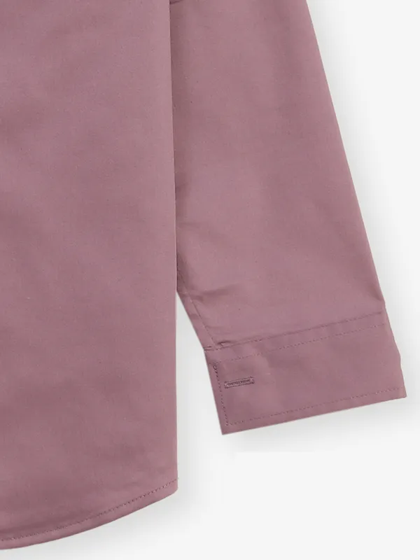 BLAZO plain cotton onion pink shirt
