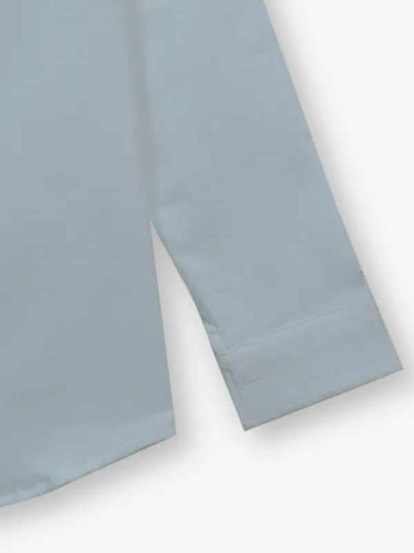 BLAZO plain white cotton shirt