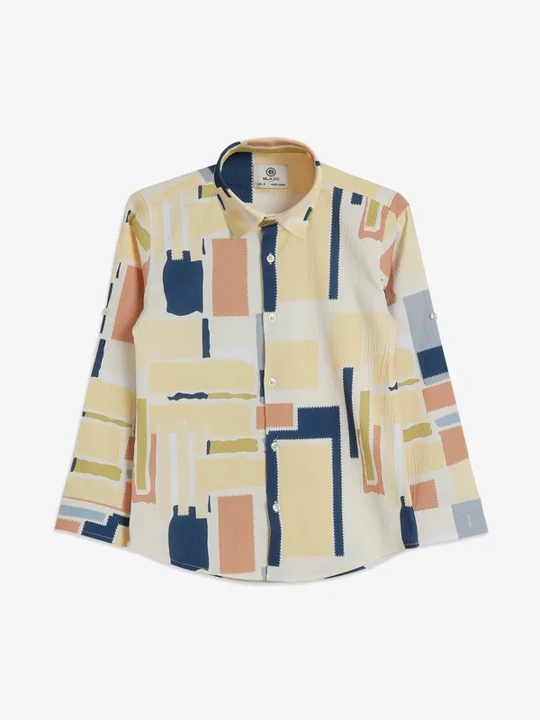 Blazo yellow printed shirt