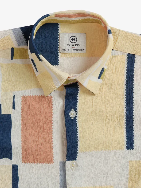 Blazo yellow printed shirt