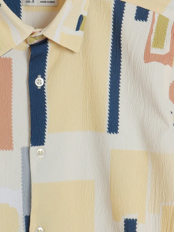 Blazo yellow printed shirt