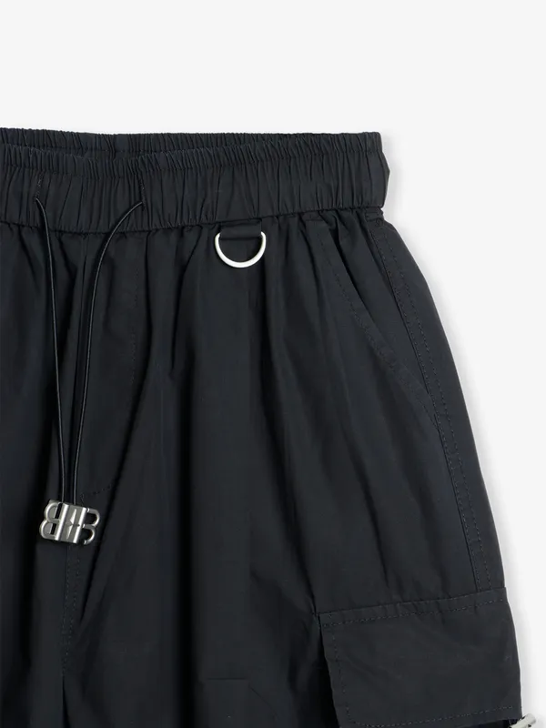 Boom black cotton ankle pant