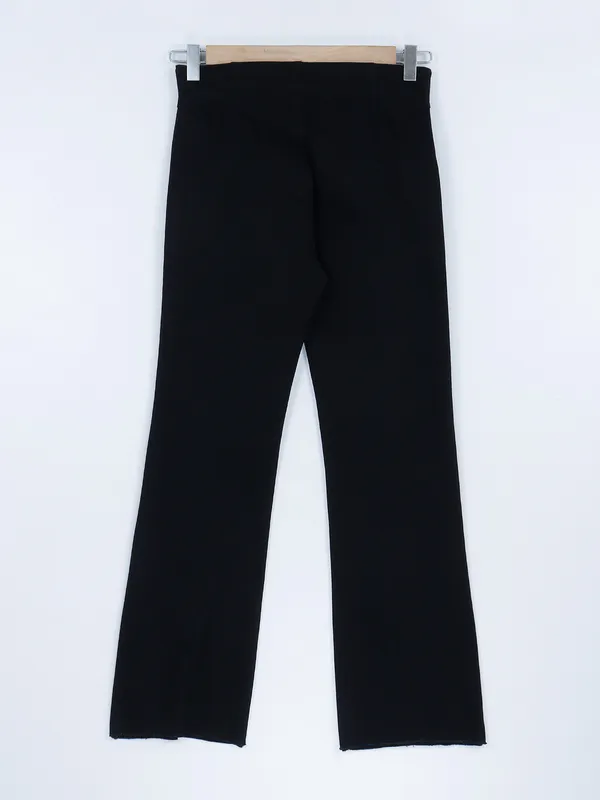 Boom black plain lycra pant
