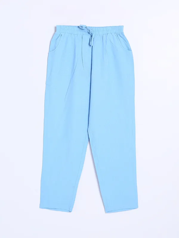 Boom blue cotton pant